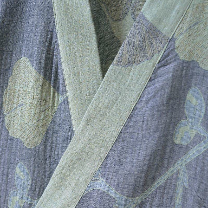 Women’s Reversible Organic Cotton Kimono Bathrobe