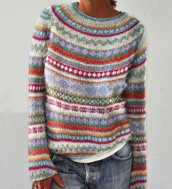 Women's Scandinavian Patterned Sweater