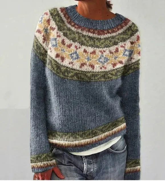 Women's Scandinavian Patterned Sweater