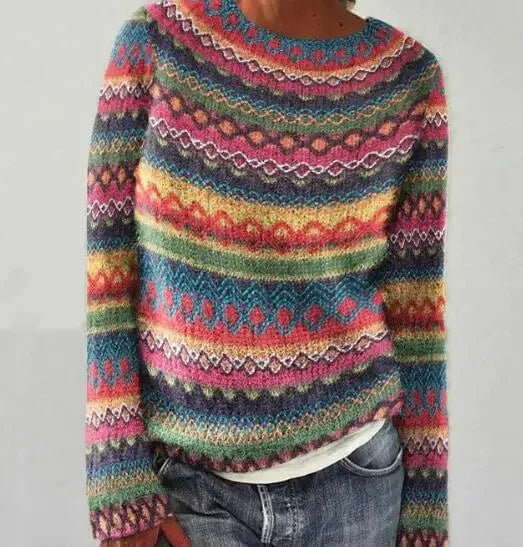 Women's Scandinavian Patterned Sweater