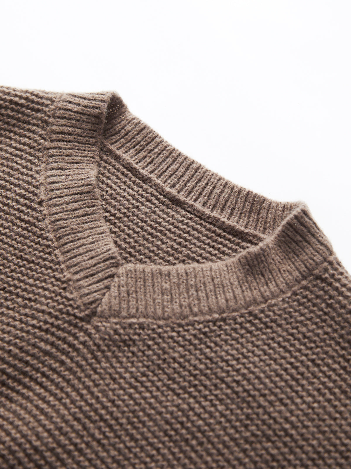 Women's V-Neck Knit Pullover Sweater – Relaxed Fit with Stretch