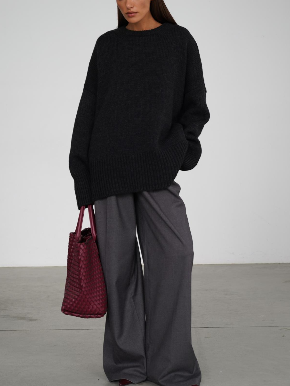 Women's Viscose Blend Crew-Neck Sweater