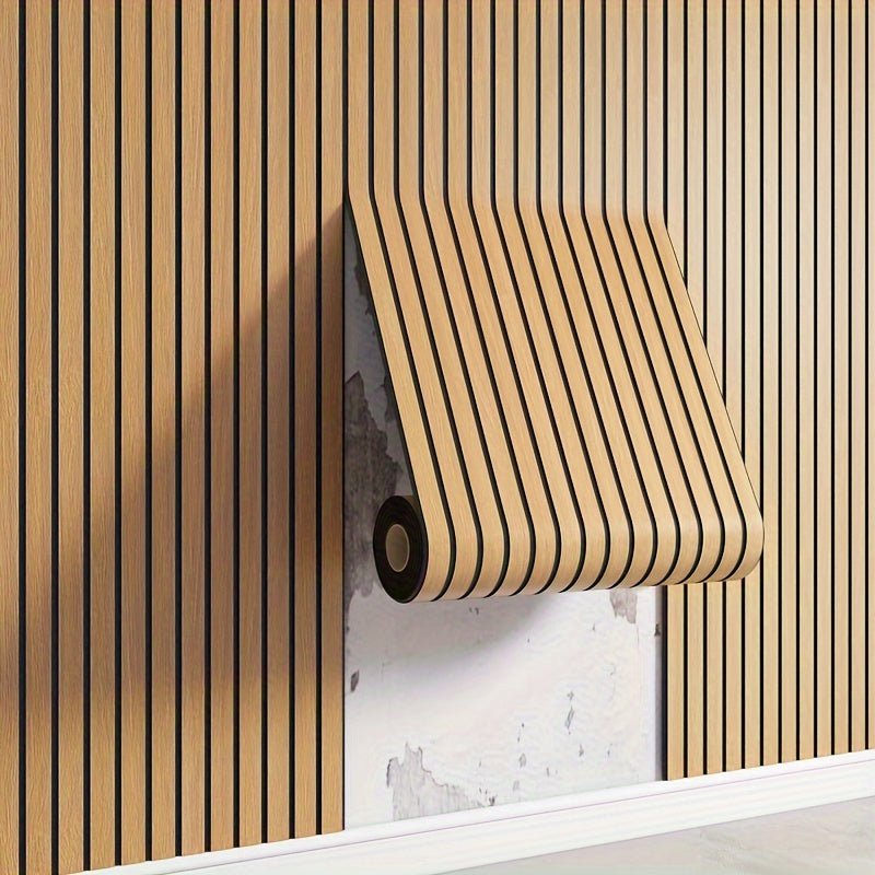 Self-Adhesive 3D PVC Wood-Look Wall Panels