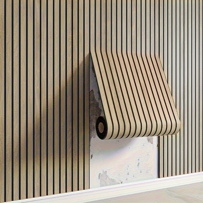 Self-Adhesive 3D PVC Wood-Look Wall Panels