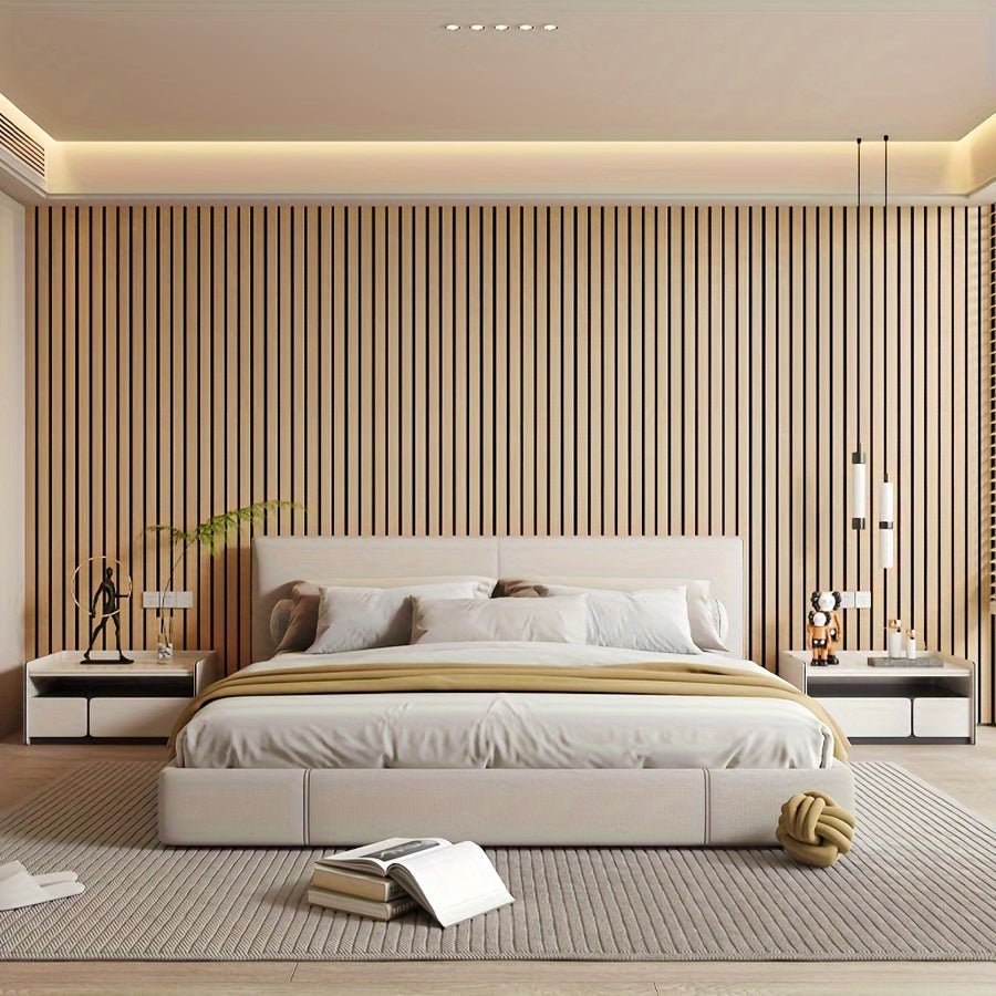 Self-Adhesive 3D PVC Wood-Look Wall Panels