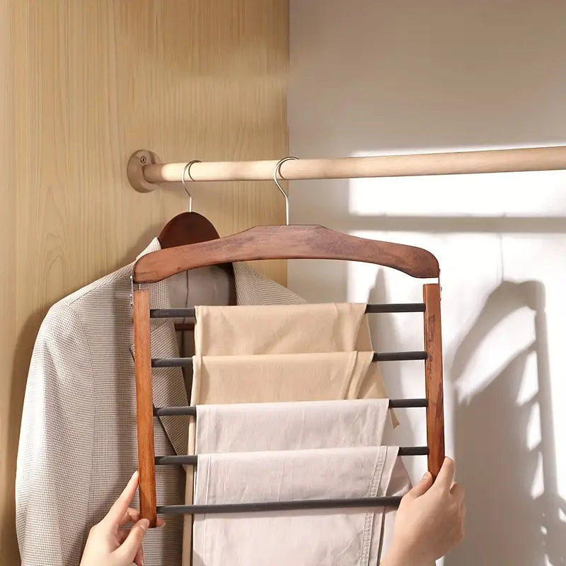 Wood Luxury Multi-Pants Hanger