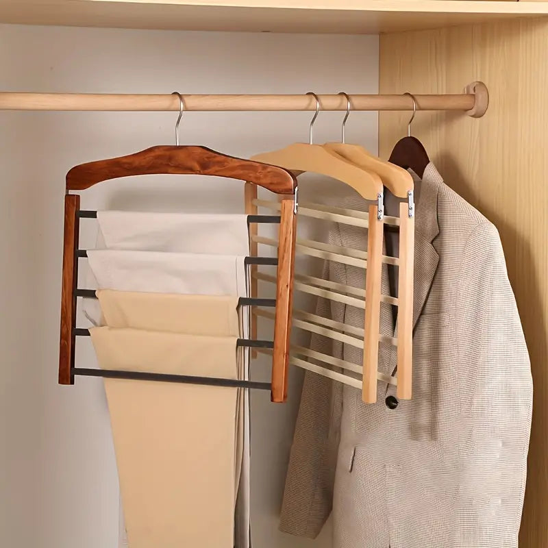 Wood Luxury Multi-Pants Hanger