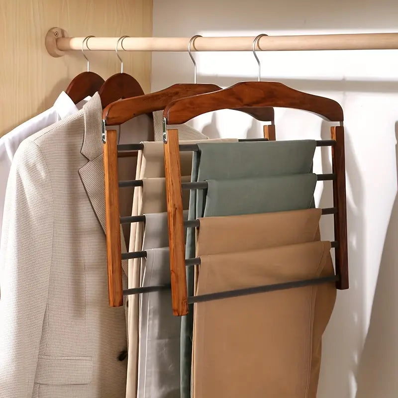 Wood Luxury Multi-Pants Hanger